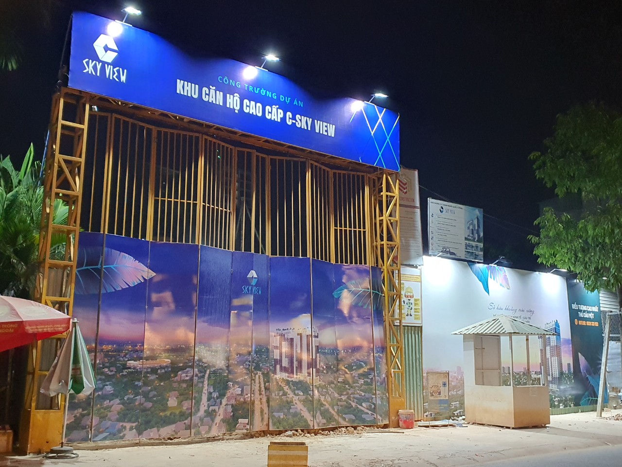 CỔNG CHÀO DỰ ÁN SKY VIEW TIẾN PHÁT BÌNH DƯƠNG THI CÔNG