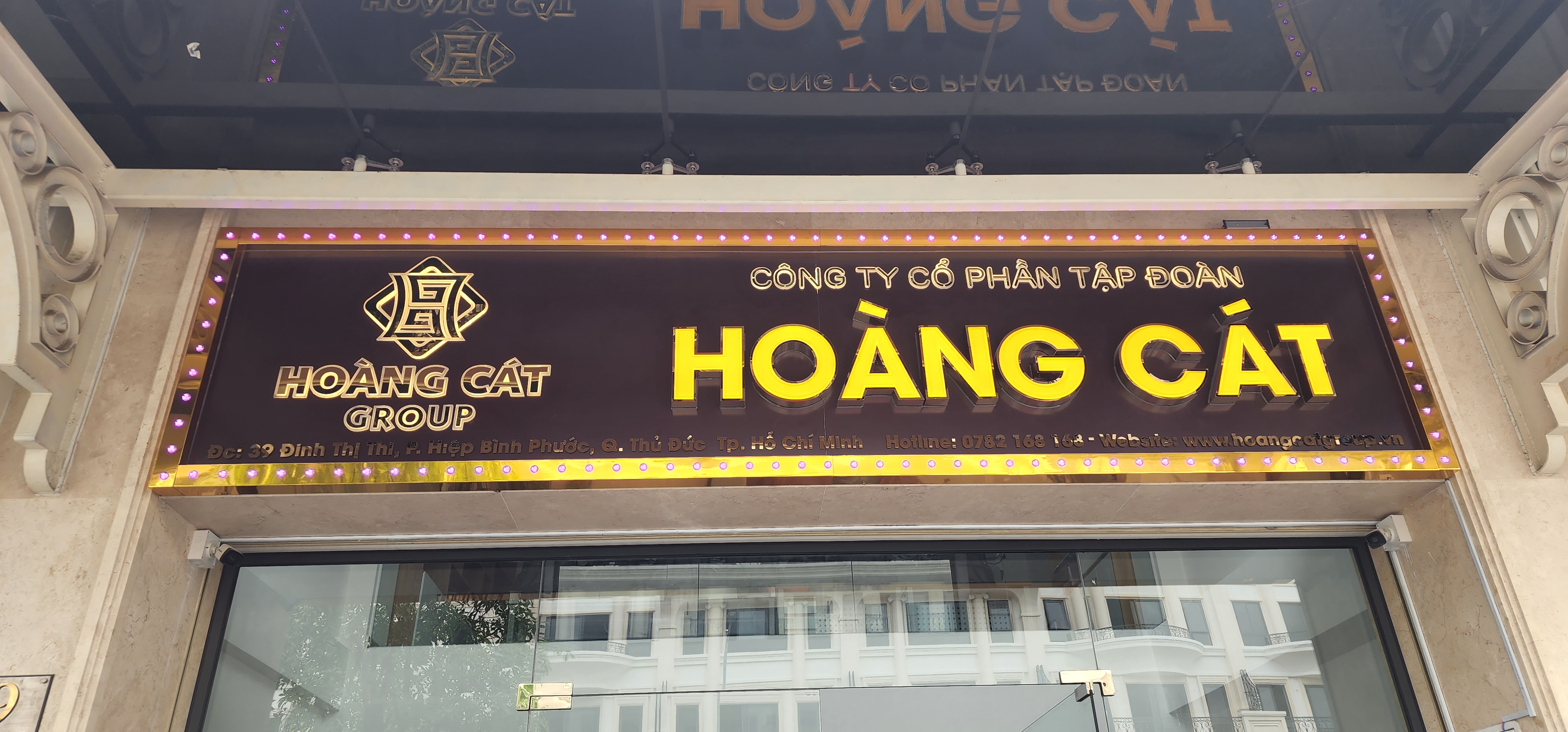 biển hiệu công ty hoàng cát