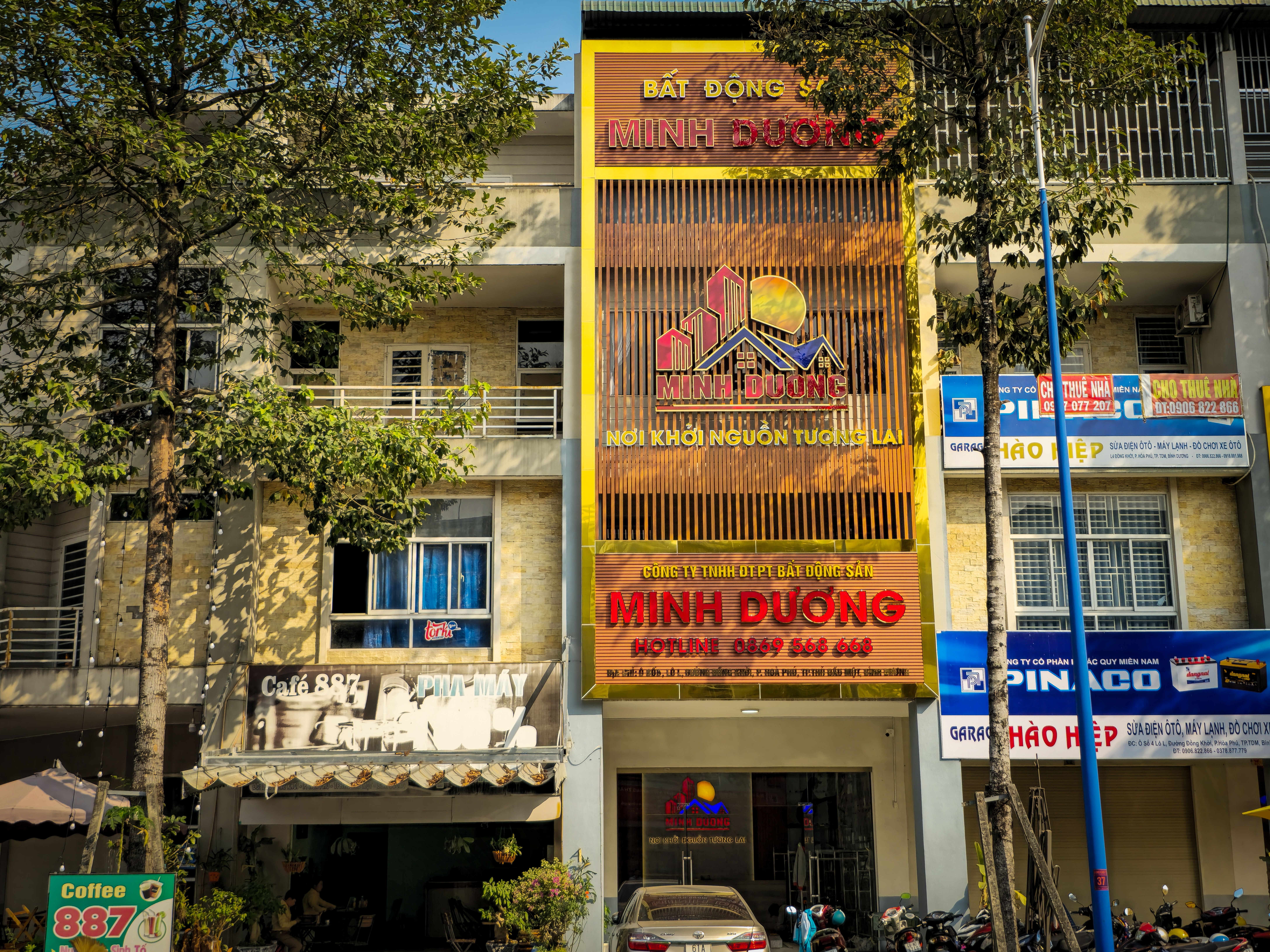 biển hiệu lam nhôm 