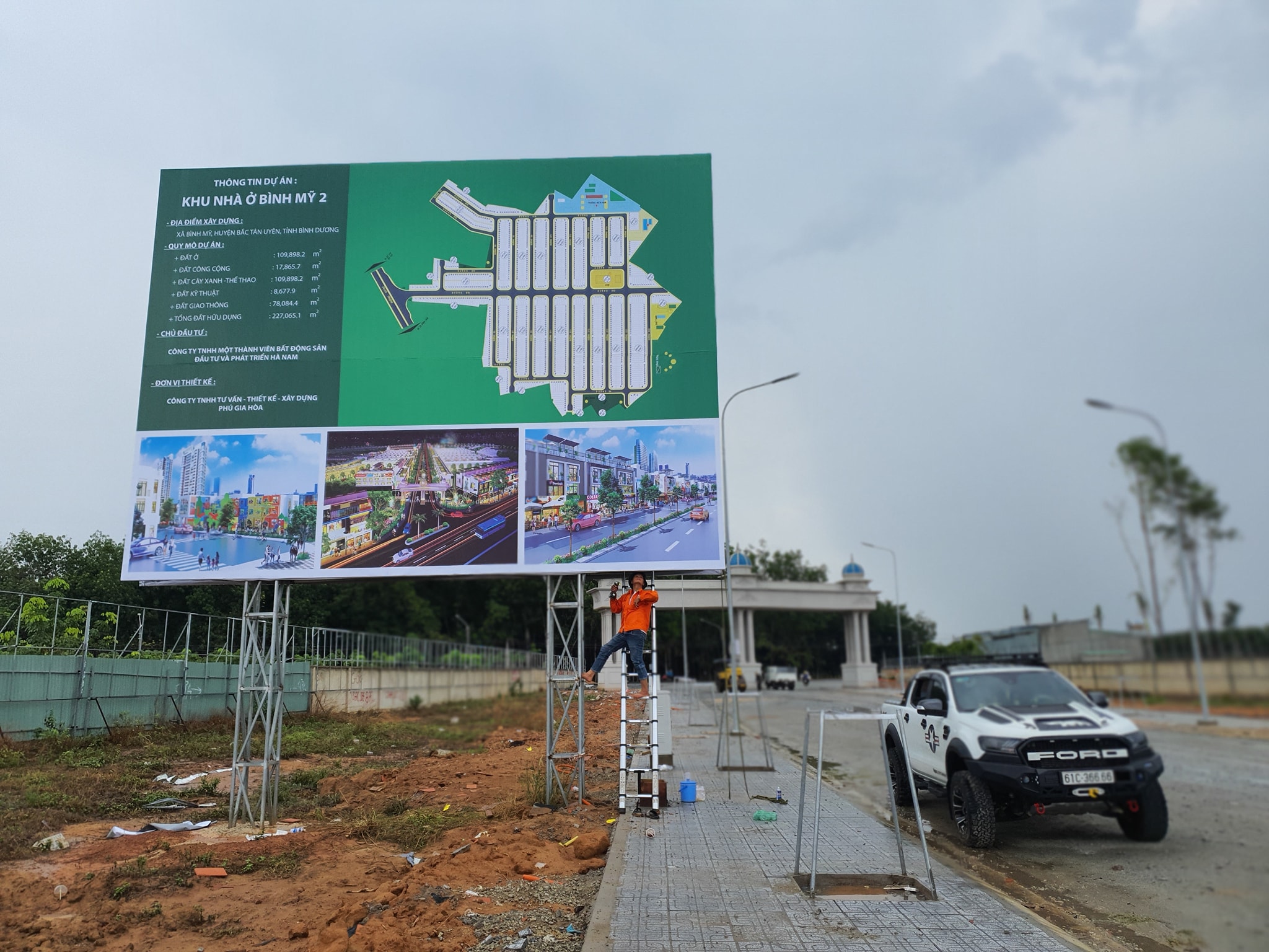 bảng thông tin khu nhà ở bình mỹ 2