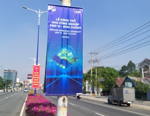 TREO BĂNG RON LỄ ĐỘNG THỔ VSIP 3 BÌNH DƯƠNG