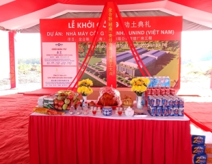 LỄ ĐỘNG THỔ NHÀ MÁY UNIND 